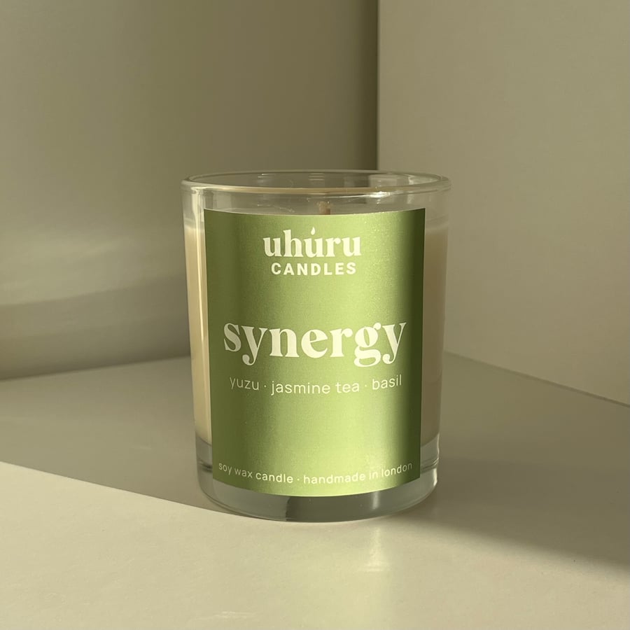 Synergy - Yuzu, Jasmine Tea, Basil Scented Candle