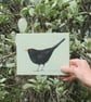 Blackbird - original acrylic painting - Image 1