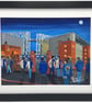 Blackburn Rovers F.C, Ewood Park Stadium. Framed, Football Giclee Art Print. - Image 1