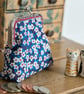 Coin purse made with Liberty Lawn in the print: 'Ffion', in blue or yellow - Image 3