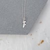 Sterling silver letter necklace, everyday jewellery, personalised jewellery