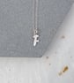 Recycled Sterling Silver Letter Necklace - Personalised Initial Pendant - Image 1