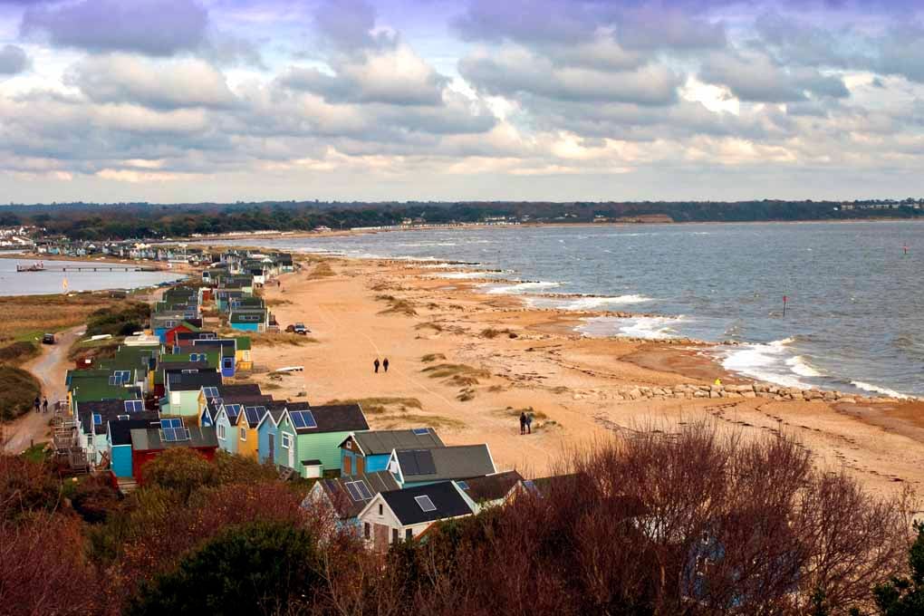 Hengistbury Head Beach Huts Dorset Photograph Print