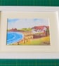 Port Eynon Bay, Gower, Wales, Watercolour Print, in 7 x 5'' White Frame - Image 1