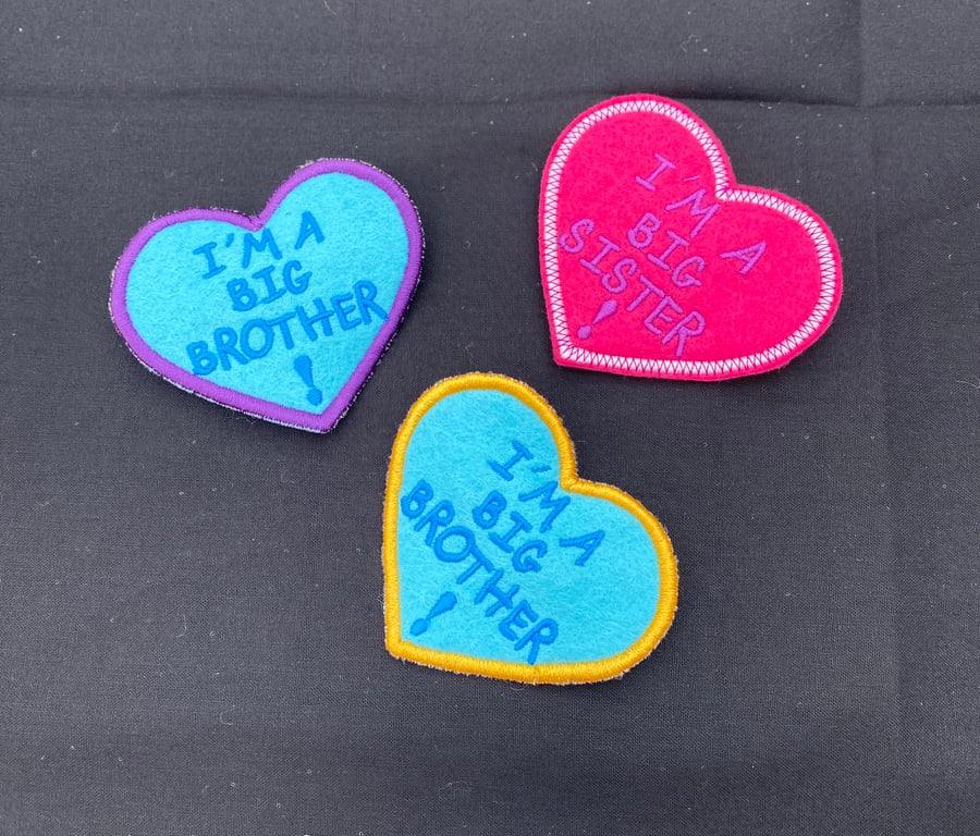 Badge for New Brother or Sister. I’m a Big Brother. I’m a Big Sister. 