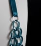 Blue Aluminium Chain Lightweight Necklace - Image 3