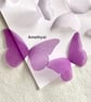 Silk Organza Hand Crafted Butterflies in Shades of Violet - Image 3