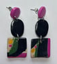 Striking Multicolour Dangle Earrings - Image 3