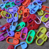 20 x Stitch Holders - Plastic - Mixed Colour 