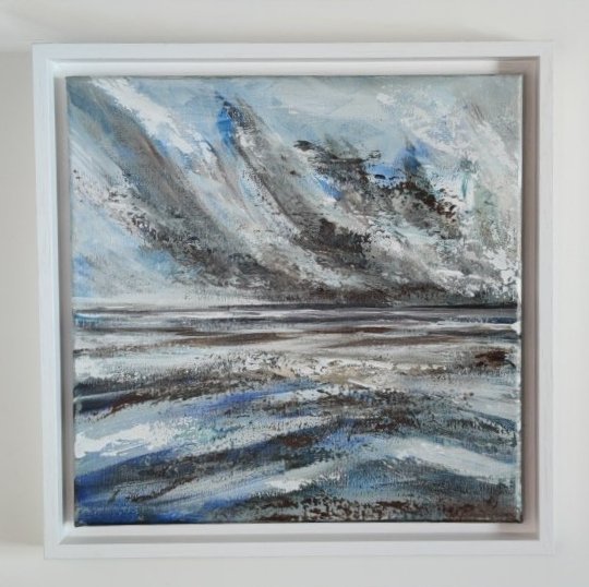 Textured Waters, Play of light abstract seascape