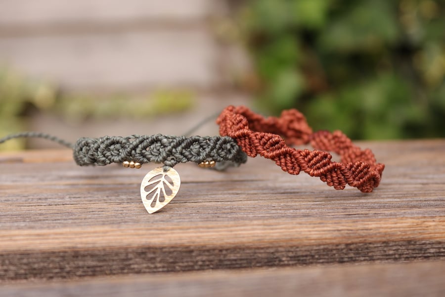 Autumn style bracelets set of 2