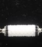 Triple bead necklace - white and black - Image 5
