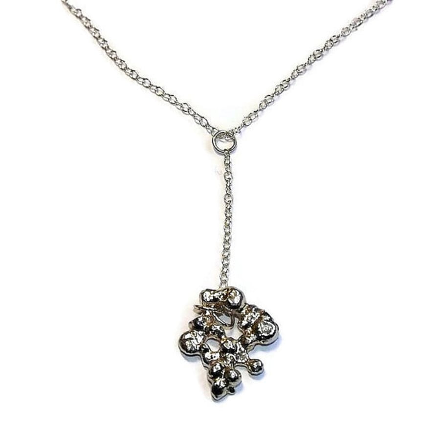 sterling silver cluster pendant