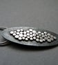 Sterling Silver Oval Pendant, O2 - Image 1