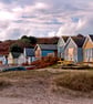 Beach Huts Hengistbury Head Dorset England Photograph Print - Image 1