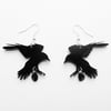 Dark Romance - crow earrings