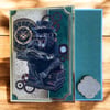 Steampunk Reading Chimpanzee Card. Greeting Card for a Special Man