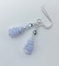 Blue Lace Agate & Crystal Earrings, Birthday, Thank You, Jewellery Gifts for Her - Image 5