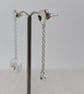 Domed Silver Mismatched Earrings - Image 2