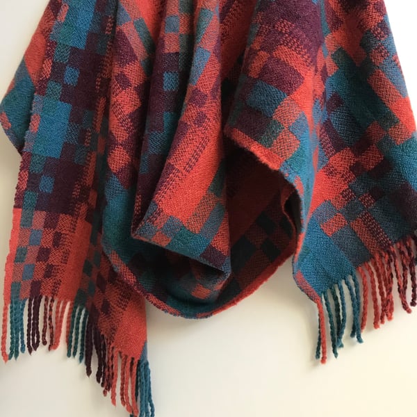 Hedgerow Gems - Contemporary Handwoven Lambswool Scarf