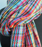Sold - Multicoloured Houndstooth Scarf - Image 6