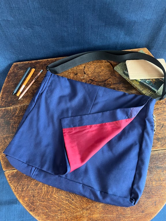 Italian Fabric Messenger Bag