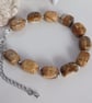 Natural Jasper Beaded Bracelet, Natural Gemstone Jewellery for Women 