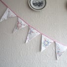 Vintage Embroidered Bunting  3m long