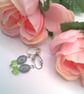 Clip On Earrings with Opaline Ovals and a Crystal, Gift for Her, Colour Choice - Image 8