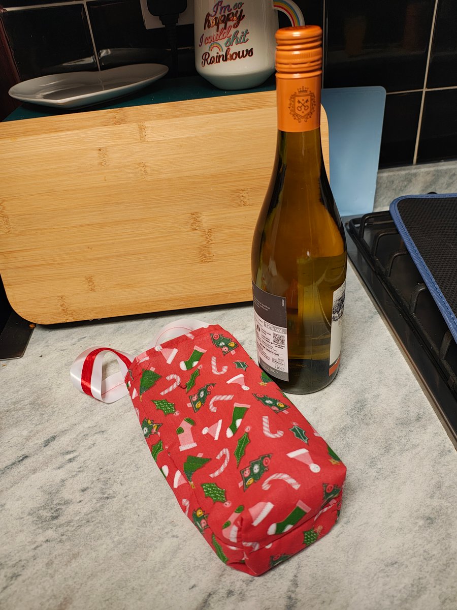 Christmas bottle bag