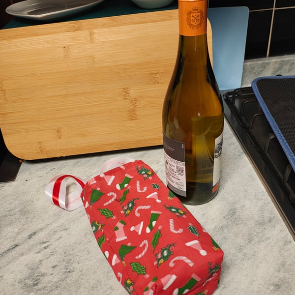 Christmas bottle bag