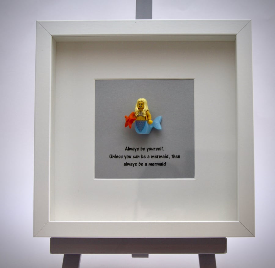 Always be yourself  mermaid mini Figure frame