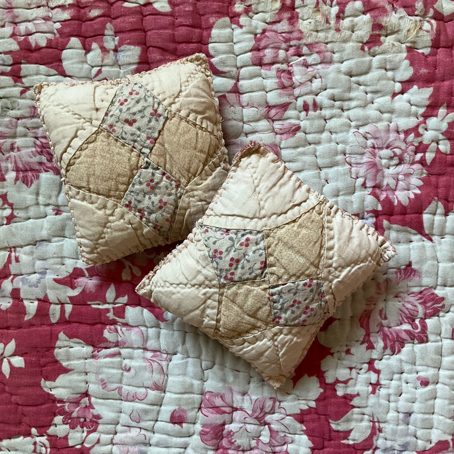 Antique patchwork - pin cushion