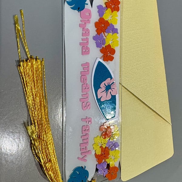 Lilo and Stitch Quote Acrylic Bookmark with cover