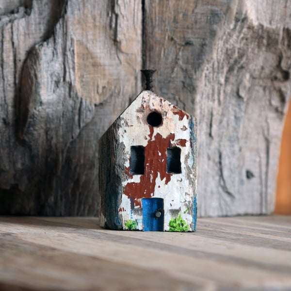 Wonky Driftwood Hoose, Driftwood Art from Scotland No13 