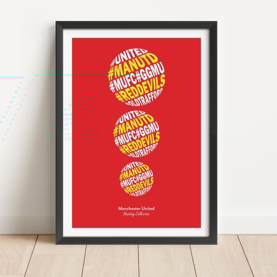 Man Utd FC A3 Art Print