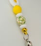 Daisy Keyring or purse charm 