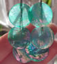 Summer shell green long  earrings - Image 5