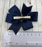 Small Navy Pinwheel (Coat tail) 3 inch Bow on clip - Image 4