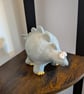 Ceramic stegosaurus ornament, dinosaur figurine  - Image 5