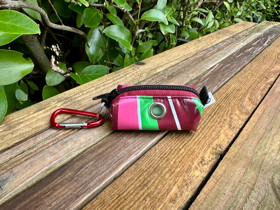 Repurposed Dog Poo Bag Holder - Made From Pool Toy - Christmas Bauble