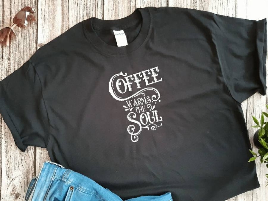 Coffee lovers t-shirt, women and men's clothing