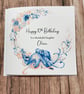 Personalised Birthday octopus Card for Her Happy Birthday Granddaughter Daughter - Image 2
