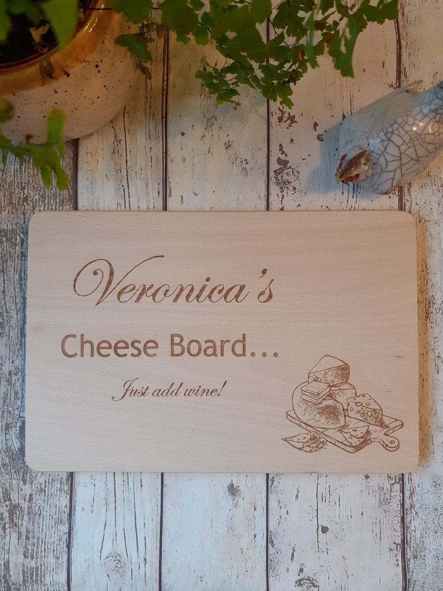 Personalised Chopping Cheese Board Anniversary Gift Birthday Gift New Home 