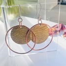 Copper and Brass Boho Earrings 