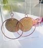 Copper and Brass Boho Earrings 