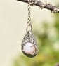 Pink Opal Handmade Sterling Silver Pendant - Image 3