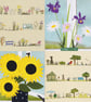 Greetings cards - flowers and gardens - pack of 4 - Image 6