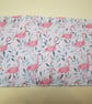 Flamingo Fabric Pencil Roll includes 8 pencils - Image 2