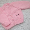 14" Newboorn Baby Girls Owl  V Neck Cardigan
